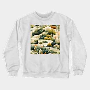 Fantasy Landscapes Forest Pattern 1 Crewneck Sweatshirt